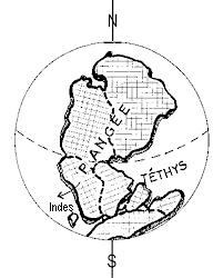 Le monde au d�but de l'�re secondaire